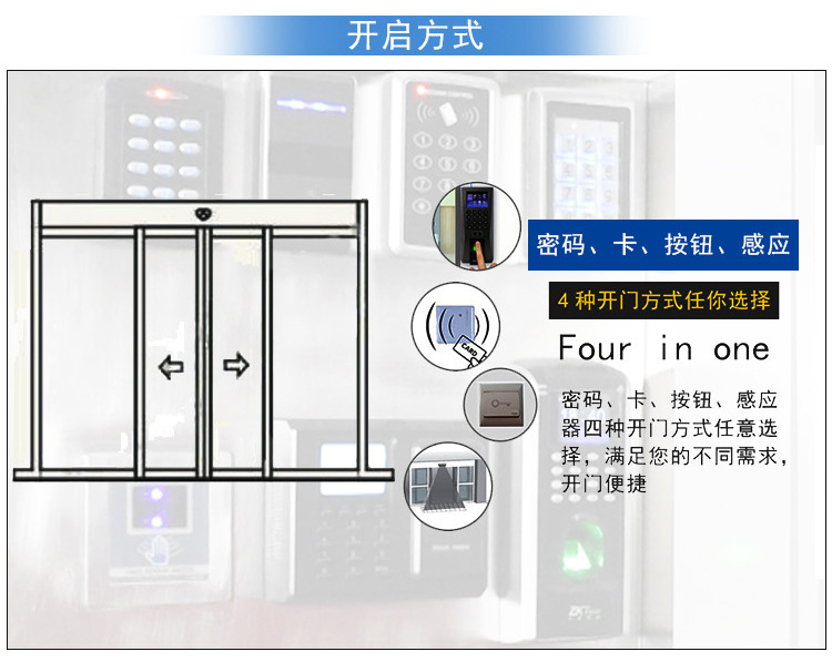 自動(dòng)門(mén)門(mén)禁識別系統及各種開(kāi)啟方式