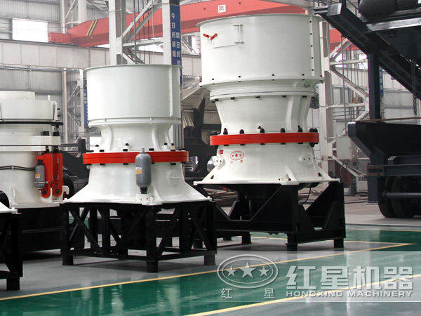 圓錐破碎機展示側(cè)面圖