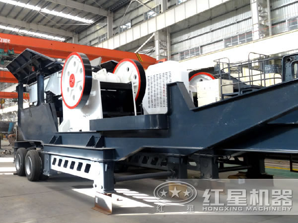 98型建筑垃圾移動破石機(jī)車間圖
