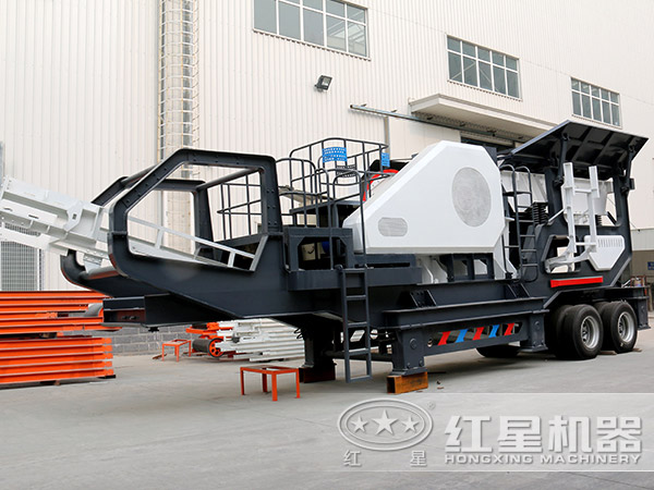 紅星機(jī)器98型建筑垃圾移動破石機(jī)圖